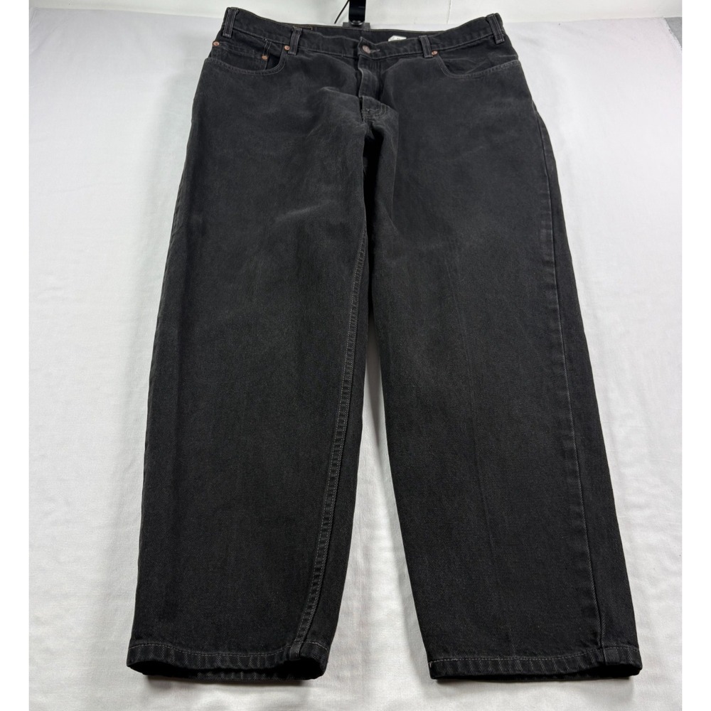 Vintage Levis Jeans Mens 40x30 (Fits 38x30) Black 560 Loose Tapered Denim 90s